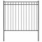 vidaXL Gard de grădină, negru, 1,7 x 1,5 m, oțel