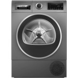 Uscator de rufe Bosch WQG245DREU, Pompa de caldura, 9 Kg, 14 programe, AutoDry, Condensator cu autocuratare, EcoSilence Drive, Clasa C, Argintiu