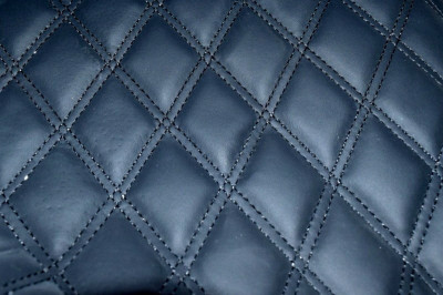 Material romb tapiterie negru / cusatura neagra Cod:Y01NN foto