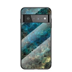 Husa Telefon Google Pixel 6 Pro Dura Cu Spate Din Sticla Colorata foto