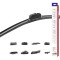 Stergator parbriz FLAT cu 8 adaptoare 13 &quot;(330mm) Multiconnect