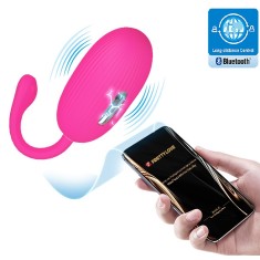 Ou Vibrator Doreen 12 Moduri Vibratii, 3 Moduri Electrosocuri, Silicon, Bluetooth Control, Free App, USB, Roz