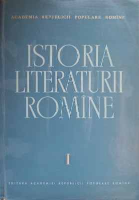 ISTORIA LITERATURII ROMANE VOL.1-COLECTIV foto