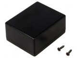 Carcasă universală ABS neagră 55mm x 68mm x 32mm cu șurub x2, MASZCZYK