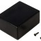 Carcasă universală ABS neagră 55mm x 68mm x 32mm cu șurub x2