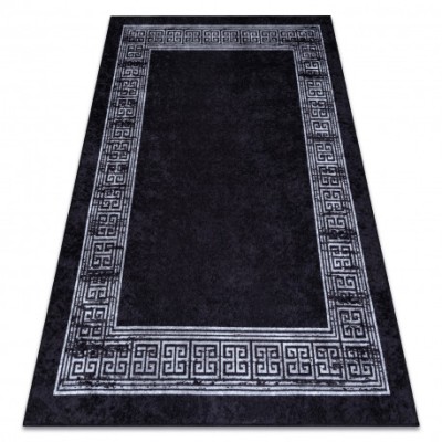 MIRO 51223.807 covor lavabil Marmură, greacă anti-alunecare - negru / alb, 200x290 cm foto