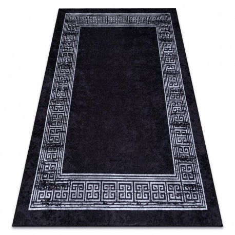 MIRO 51223.807 covor lavabil Marmură, greacă anti-alunecare - negru / alb, 200x290 cm