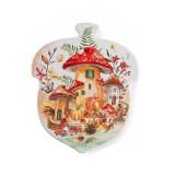 Suport vase fierbinti Toamna pluta ceramica multicolora II cm 15 x 18 H