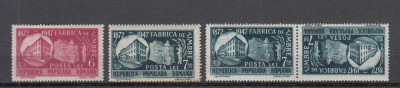 ROMANIA 1948 LP 227 LP 227 a FABRICA DE TIMBRE + TETE - BECHE MNH foto