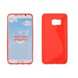 Husa Silicon S-Line Rosie pentru Samsung Galaxy S6 Edge Plus (G928) - Protectie Premium