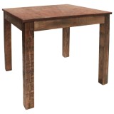 vidaXL Masă de bucătărie, 82x80x76 cm, amestec lemn reciclat