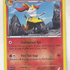 bnk crc Cartonas Pokemon Braixen holo 25/146