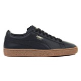 Tenisi Dama Puma Classic Gum JR Negri, Piele Naturala, Talpa Cauciuc