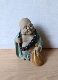 Statueta ceramica Buddha cu margele