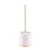Perie De Toaletă Stoneware &ndash; Alb Compoziție Polirăsină + Pvc