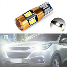 Bec led canbus w5w, alb pur 6000k -led 3030, 22 smd Gold Edition 2020