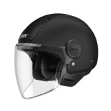 Casca open face SMK Laminar Solid negru mat