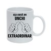 Cana alba personalizata &quot;Asa arata un unchi extraordinar&quot;, INOVATIX&reg;. 330ml, Oem