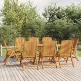 Set mobilier de gradina, 9 piese, lemn masiv de tec GartenMobel Dekor, vidaXL