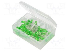 Set LED THT 5mm 50buc Verde OPTOSUPPLY foto