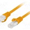 Patch cord LANBERG RJ45 U/UTP Cat 6 LSZH 20m portocaliu