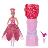 BARBIE PETAL POP SET PAPUSA BARBIE TRANDAFIR ROSU SI ACCESORII