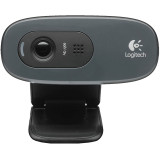 Camera Web C270 HD, Tehnologia Fluid Crystal, Microfon, Reducerea Zgomotului, Negru, Logitech