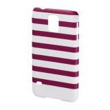 Carcasa Stripes Samsung Galaxy S5 Hama, Magenta/Alb, Plastic