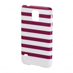 Carcasa Stripes Samsung Galaxy S5 Hama, Magenta/Alb