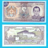Bhutan (p#22) 10 Ngultrum 2000 UNC 'Wangchuk' serie: 9715602; (ROG CITITI DETALIILE!)