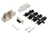Conector D-Sub 9-Pin Mufă Tată 90&deg; pentru Cablu