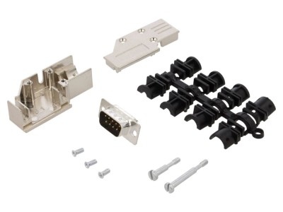 Conector D-Sub 9-Pin tată 90&amp;deg; foto