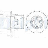 Disc frana VW Transporter T4, Transporter T4 Sasiu Motor 1.9 D, 1.9 TD, 2.0, 2.4 D, 2.4 D Syncro, 2.5, 2.5 Syncro, 282x18mm, 64.5 mm, OE 701615301B
