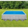 Prelata Solara Piscina Intex 476x234 cm Albastra Polietilena, protectie frunze, praf