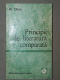 PRINCIPII DE LITERATURA COMPARATA de AL. DIMA BUCURESTI 1972 * DEFECT PAGINA DE TITLU