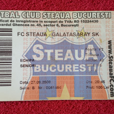 Bilet meci fotbal STEAUA BUCURESTI - GALATASARAY (27.08.2008)