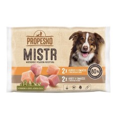 Propesko MISTR Dog Plic cu pui ?i curcan in sos 4 x 85 g foto