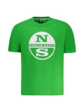 Cumpara ieftin Tricou barbati, cu logo, Regular fit, Verde deschis, S