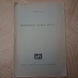 PROFESORUL GEORGE ZOTTA- C.MOȚAS CU DEDICATIE SI SEMNATURA-1943 S2