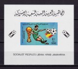 Cumpara ieftin ✅( c33 ) 1982 Libia &quot; C.M. Fotbal Spania &#039;82 &quot;, colita / 500 Dh nedantelat , MNH