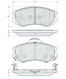 MTR MT553 set placute frana,frana disc