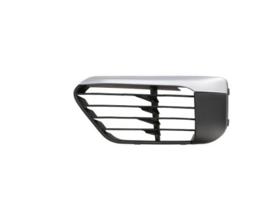 Grila bara fata BMW X1 (F48), 06.2015-, fata, partea stanga, cu material argintiu foto