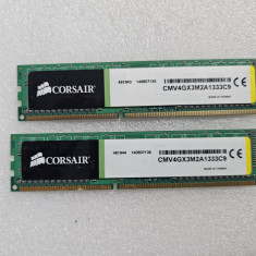 Kit Memorie RAM Corsair 4GB (2 x 2GB)CMV4GX3M2A1333C9, DDR3, 1333MHz