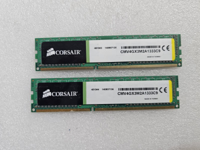Kit Memorie RAM Corsair 4GB (2 x 2GB)CMV4GX3M2A1333C9, DDR3, 1333MHz foto