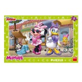 Puzzle - Minnie si Daisy la plimbare (15 piese) PlayLearn Toys, Dino