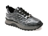 Pantofi EPICA gri, 279076, din piele naturala lacuita