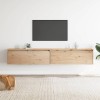 VidaXL Dulapuri de perete 2 buc.,100x30x35 cm, lemn masiv de pin 813466