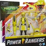Power Rangers, Beast Morphers - Set 2 figurine Yellow Ranger si Morphin Jax Beastbot, 15 cm