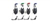 SET 4 SENZORI /AVERIZORI PESCUITSI 4 SWINGERI CU LED LUMINOSI, Hakuyo