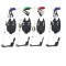 SET 4 SENZORI /AVERIZORI PESCUITSI 4 SWINGERI CU LED LUMINOSI